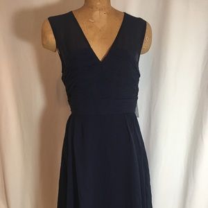 Jigsaw Silk Navy Cocktail Dress